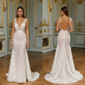 Elegant A-Line Gown with Floral Appliqués for a Feminine Look backless mesh New Satin