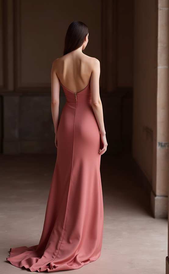 Dramatic Pink Evening Dress & Prom Dress with Layered Tulle for a Voluminous Look New pink Satin
