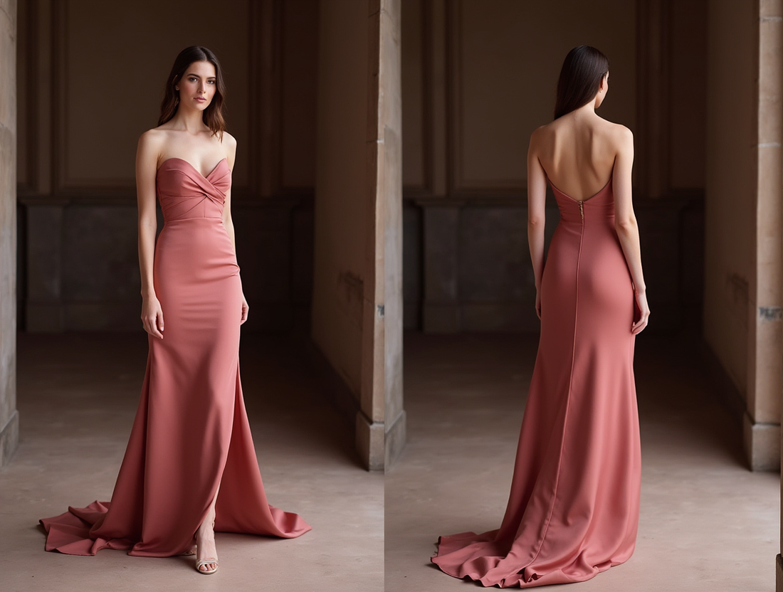 Dramatic Pink Evening Dress & Prom Dress with Layered Tulle for a Voluminous Look New pink Satin