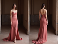 Dramatic Pink Evening Dress & Prom Dress with Layered Tulle for a Voluminous Look New pink Satin