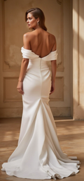Simple A-Line Bridal Gown for a Chic and Understated Look backless New Satin