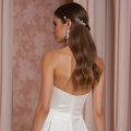A-Line Wedding Dress with a Vintage-Inspired Silhouette backless New Satin