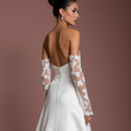 Elegant A-Line Gown with a Sweetheart Neckline for a Timeless Look backless mesh New Satin