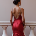 Sophisticated Prom Dress and Evening Gown with a High Neck for a Modest Look backless New Satin