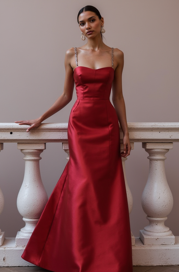 Sophisticated Prom Dress and Evening Gown with a High Neck for a Modest Look backless New Satin