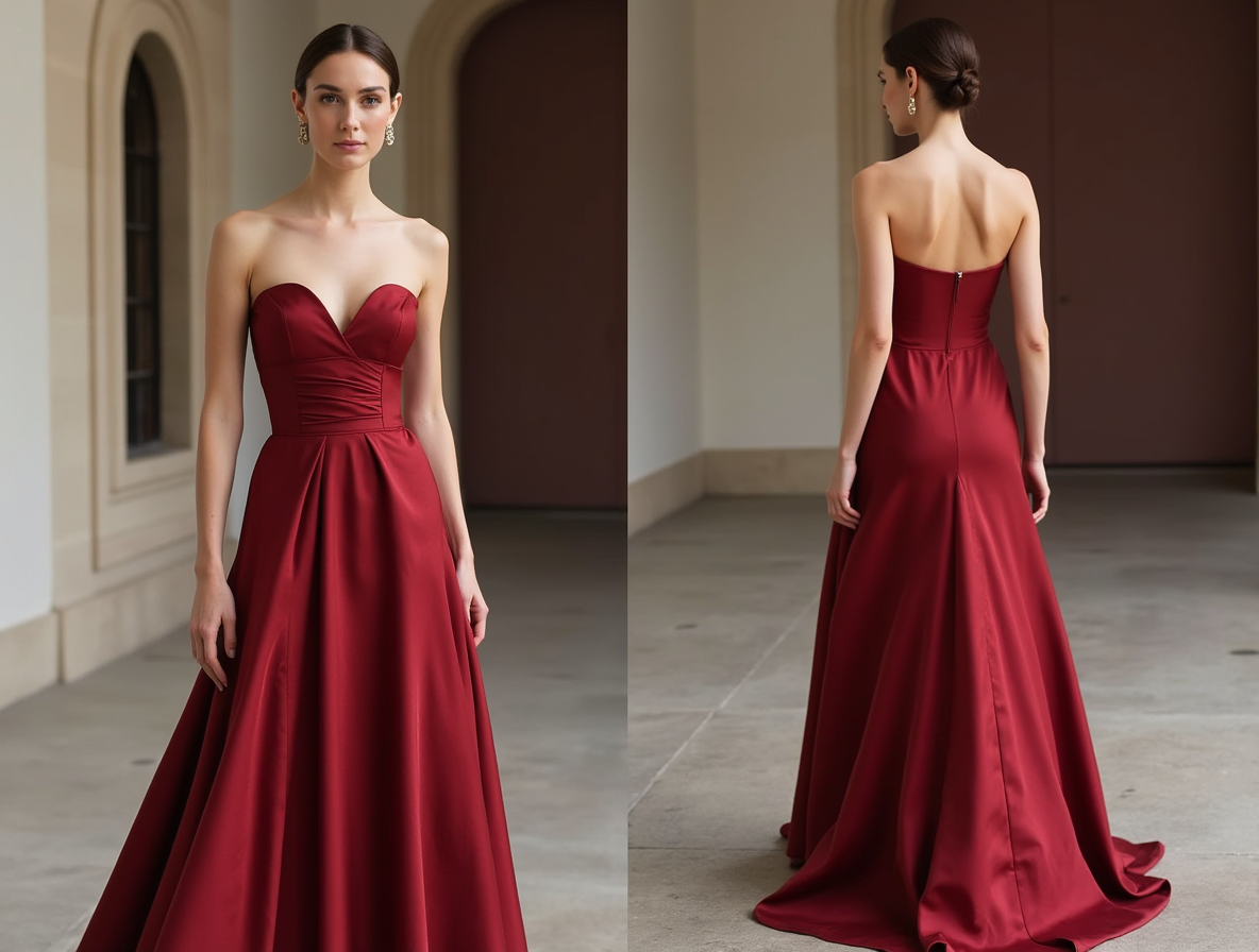 Sexy Red Evening Dress & Prom Dress with Side Cut-Outs for a Bold Statement New red Satin