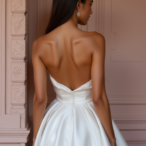 Boho Mini Short Wedding Dress with Fringe Details for a Unique and Free-Spirited Look backless New Satin Short Wedding Dress silk