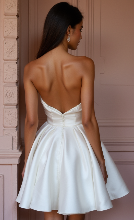 Boho Mini Short Wedding Dress with Fringe Details for a Unique and Free-Spirited Look backless New Satin Short Wedding Dress silk