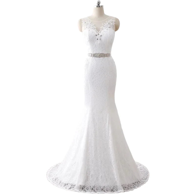 Eleganti bellissimi abiti da sposa sirena di bellissimi fiori di pizzo vestidos de noiva abito da sposa da sposa