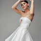 Structured and Boned Corset Bodice Wedding Dress Vestido De Novia Bridal Gown Skirt Bow Satin Court Train Dress