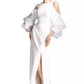 Abito da sera per banchetti White Women White Luxury Off spalla Sfuttle Wedding Weeddings Dails Sexy Sexy Long Prom Party Vestitido