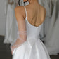 Bridal Gown Self Lined for Comfort Wedding Dress  Bow  Court Train Dress Satin Skirt Vestido De Novia