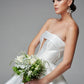 Structured and Boned Corset Bodice Wedding Dress Vestido De Novia Bridal Gown Skirt Bow Satin Court Train Dress