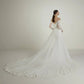 Long Sleeves In Lace Wedding Dress Vestido De Novia Bow Satin Court Train Mermaid Sleeves Bridal Gowns Mermaid Modern Princess White Satin